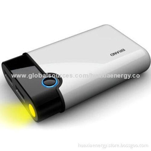 6,600mAh Dual-USB Power Bank for Mobile Phones, with 5V, 1A Input